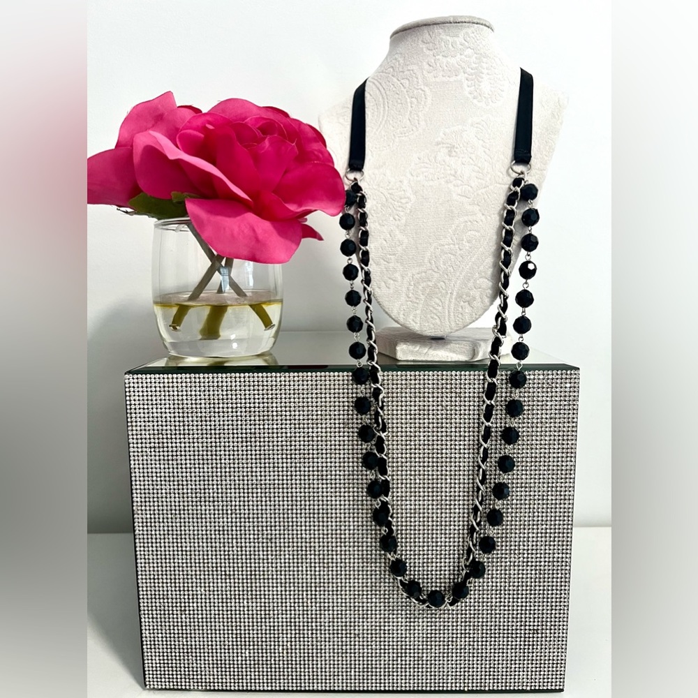 Long Black Necklace